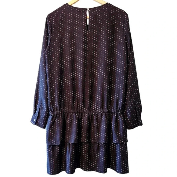 Scotch & Soda Stars Print Long Sleeve Low Waist Mini Ruffled Dress Size Medium. - Picture 11 of 16